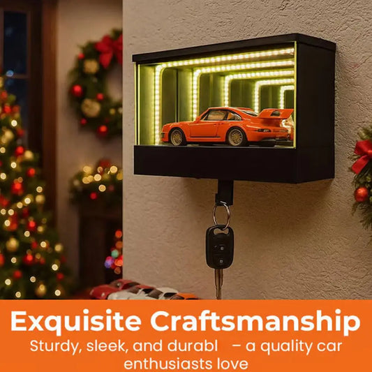 Car Garage Key Holder(car Not Included) Key Organizer With Led Light, Novelty Key Hanger For Door Apartment Home Entryway 